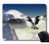 (Tappetino per mouse con bordo di precisione) White Tailed Eagle Bird Raptor Uccello rapace Gaming mouse pad per computer Mac o computer