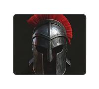 Tappetino per mouse con casco Spartan Warrior, tappetino per mouse da scrivania con casco da guerriero spartano, tappetino per mouse per uomo e donna, tappetino per mouse con base in gomma antiscivolo