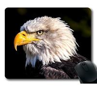 (Tappetino per mouse con chiusura a scatto di precisione) Adler Aquila dalla coda bianca Bald Eagle Eagle Raptor Gaming tappetino per mouse per mac o computer