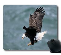(Tappetino per mouse con chiusura a scatto di precisione) Eagles Nest Flying Bald Eagle Bird Predator Gaming tappetino per mouse per mac o computer