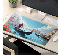 Tappetino per mouse con citazioni divertenti Gondoliere sul Canal Grande, Venezia Tappetino per Mouse Kawaii Accessori da scrivania Divertenti tappetini per il mouse per scrivania