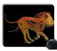 (Tappetino per mouse con cuciture di precisione durevole) Grande tappetino per mouse Lion Natural Eco Rubber Tappetino per mouse Design Durevole Tappetino per mouse Tappetino per mouse per computer