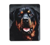 Tappetino per mouse con fantastica immagine di un Rottweiler, tappetino da gioco ultra liscio, base in gomma antiscivolo, tappetino per mouse impermeabile per scrivania, laptop, ufficio, piccolo e por
