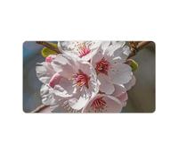 Tappetino per mouse con fiori di mandorlo, tappetino per tastiera e scrivania, tappetino da scrivania per scrivania, grande tappetino per mouse da gioco, protezione per scrivania da ufficio, con base