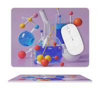 Tappetino per mouse con illustrazione astratta scientifica chimica tappetino da scrivania con base antiscivolo in pelle tappetino per mouse da gioco tappetino da scrivania impermeabile per laptop