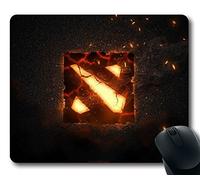 Tappetino per mouse con logo Dota 2, antiscivolo, in gomma neoprene, dimensioni standard 220 mm x 7 pollici (180 mm) x 3 mm (3 mm) tappetino per mouse per computer portatile