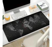 Tappetino per mouse con mappa del mondo e base in gomma, perfetto per l'ufficio e la casa, ideale come regalo per coppie. Tappetino per scrivania e mouse da 35,4x15,7 pollici, tappetino da gioco grand