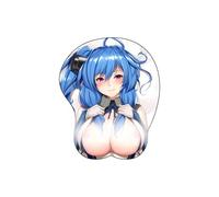 Tappetino per mouse con motivo anime Azur Lane St. Louis, design 3D, ergonomico, con poggiapolsi, morbido silicone antiscivolo, base antiscivolo e comodo supporto per il polso