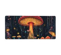 Tappetino per mouse con motivo foresta delle fate con galassia, tappetino per mouse da gioco con bordi cuciti, antiscivolo, grande tappetino da scrivania per PC, laptop, ufficio, casa, gamer, 900 x