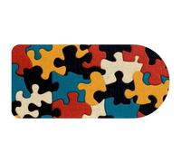 Tappetino per mouse con motivo puzzle artistico, 73,9 x 35,1 cm di lunghezza, tappetino per mouse con base antiscivolo, grande tappetino da scrivania per gamer, ufficio e casa