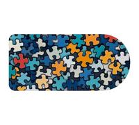 Tappetino per mouse con motivo puzzle senza cuciture, grande tappetino per tastiera da gioco con base in gomma antiscivolo, grande protezione da scrivania estesa per casa e ufficio, 75 x 35 cm