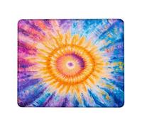 Tappetino per mouse con motivo vibrante Sunburst, design colorato con alba giallo brillante e viola, perfetto per la primavera e l'estate, per casa e ufficio, antiscivolo, lavabile, tappetino per