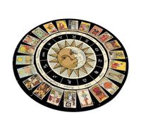 Tappetino per mouse con pendoli astrologici per tarocchi, tappetino per divinazioni in gomma, pendoli rabdomanzia, cerimonia per la decorazione della scrivania, stregoneria, forniture per la