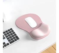 Tappetino per mouse con poggiapolsi con tappetino ergonomico per mouse da ufficio, supporto per il polso, antiscivolo, accessorio da scrivania per uso domestico e ufficio, rosa