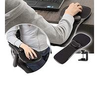 Tappetino per mouse con poggiapolsi per computer, supporto ergonomico per la spalla e la mano, per casa e ufficio, estensore durevole per bracciolo, sedia da scrivania