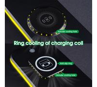 Tappetino per mouse con ricarica wireless magnetica e supporto per scrivania da ufficio