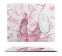Tappetino per mouse con scarpe da ballo, tappetino per mouse antiscivolo, tappetino per mouse per computer portatile, ufficio, casa, viaggi, 24,9 x 30 cm