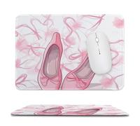 Tappetino per mouse con scarpe da ballo, tappetino per mouse antiscivolo, tappetino per mouse per computer portatile, ufficio, casa, viaggi, 20 x 23,9 cm