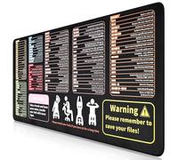 Tappetino per Mouse con Scorciatoia Mouse Pad XXL Excel Tappetino Mouse Impermeabilizzazione Applicabile tastiera Gaming Ufficio (900x380mm)