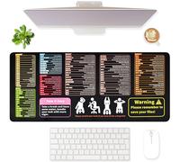 Tappetino per Mouse con Scorciatoia Mouse Pad XXL Excel Tappetino Mouse Impermeabilizzazione Applicabile tastiera Gaming Ufficio (900x400mm)