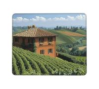 Tappetino per mouse con scritta "Crops in the Mountains", per ufficio, studio e gioco, con forte adesione e superficie spessa e confortevole
