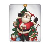 Tappetino per mouse con scritta "Merry Christmas", impermeabile, con base in gomma antiscivolo, tappetino per mouse da gioco liscio con bordo cucito, tappetino per mouse per computer, decorazione per