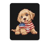 Tappetino per mouse con simpatico cucciolo di cane retriever, tappetino antiscivolo stampato per tastiera, tappetino per computer portatile, protezioni da scrivania, 17,8 x 21,4 cm, 20,3 x 25,4 cm