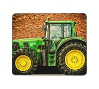 Tappetino per mouse con stampa a tema trattore, in gomma antiscivolo, rettangolare, impermeabile, per ufficio, casa, gioco, 21,1 x 26,2 cm