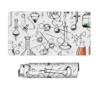 Tappetino per mouse con stampa chimica, per giochi e ufficio, base in gomma antiscivolo, 40 x 75 cm, comfort ergonomico per giocatori professionisti e professionisti che lavorano