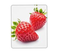 Tappetino per mouse con stampa di fragole, lavabile, per computer portatile o desktop