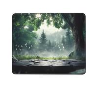 Tappetino per mouse con stampa di sfondo fantasy, con base antiscivolo, esteso per ufficio e giochi, base in gomma da 3 mm, lavabile in lavatrice, perfetto per computer, laptop, PC e console