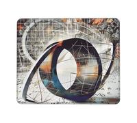 Tappetino per mouse con stampa geometrica matematica g alcolo 25,4 x 30,5 cm, base in gomma antiscivolo per computer, laptop, accessori da scrivania da ufficio