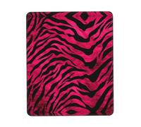 Tappetino per mouse con stampa zebra, tigre, leopardo, rosa, con base in gomma antiscivolo con bordo cucito, per ufficio, casa, gioco, lavoro, studio