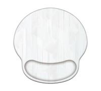 Tappetino per Mouse con Supporto per Polso, Mousepad Ergonomico con Base Antiscivolo, Tappetino Mouse per Casa e Ufficio, Accessori Computer e Gaming, Grigio & Bianco (226x251mm) WT#2304