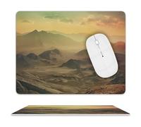 Tappetino per mouse con tramonto nella valle, tappetino per mouse lavabile, antiscivolo, per uomo e donna, tappetino per scrivania da gioco, tappetino per scrivania, tappetino protettivo per ufficio