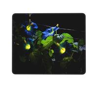 Tappetino per mouse con tromba incandescente e fiore, superficie impermeabile e base in gomma antiscivolo con bordi cuciti, tappetino per mouse da gioco per laptop, 20 x 26 cm