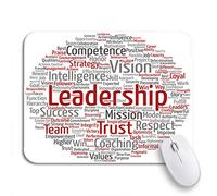 Tappetino Per Mouse Conceptual Leadership Management Circle Word Cloud Metaphor To Strategy Tappetino Mouse Gaming Facile Da Pulire Tappetino Mouse Piccolo, Per Computer, Laptop, 25 x 30cm