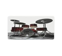 Tappetino per mouse Cool Drum Set Stampa Computer Desk Mat Gaming Mouse Pad per Home Office Gaming