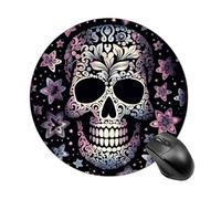 Tappetino per mouse Cool Skull con base in gomma antiscivolo, tappetino per mouse da gioco wireless, accessori da scrivania per casa, ufficio, computer portatile