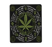 Tappetino per Mouse, Cool Vintage Weed Marijuana Smoke Tampone per Mouse Base in Gomma Gaming Mousepad Confortevole Tappeto Mouse per Mouse Pc 25X30Cm