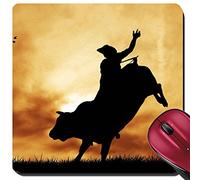 Tappetino per Mouse, Cow Riding At Sunset Tappetino da Gaming Antipolvere Tappetini per Il Mouse da Gioco Ergonomico Tappetino Mouse Gaming per Gaming Notebook 25X30Cm