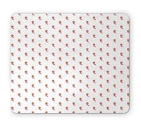 Tappetino per Mouse Cranberry Simple And Plain Drawing of Red Berries of Cornel Or Dogwood Tappetino Mouse Personalizzato Mousepad Forma Rettangolare, per Scrivania, Ufficio, Casa, 25x30cm