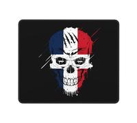 Tappetino per Mouse Creative Saar Patriot Skull National Flag Tappetino Scrivania Confortevole Mouse Mat Lavabile Tappetino per Mouse da Gioco per Ufficio Gaming Computer Portatile 25X30Cm