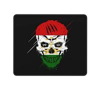 Tappetino per Mouse Creative Tajikistan Patriot Skull National Flag Protezione Scrivania da Ufficio Pulire Desk Mat Tappetino per Tastiera per Laptop Gaming 25X30Cm