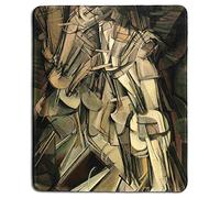 Tappetino per mouse creativo in gomma. Nude che discende una scala n. 2