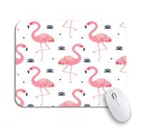 Tappetino Per Mouse Cute Flamingos And Lotus In Bright Of Nature Animal Tappetino Mouse Base Antiscivolo In Gomma Personalizzato Sottomano, Per Gaming Mouse, Gioco, 25 x 30cm