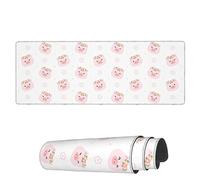 Tappetino Per Mouse Cute Little Animal Head Flower Tappetino Mouse Grande Lavabile Mousepad Forma Rettangolare, Per Ufficio, Scrivania, Laptop, 80x30cm