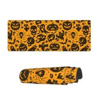 Tappetino per Mouse Cute Pumpkin Skull Pattern Tappetino Mouse Gaming Confortevole Mousepad Forma Rettangolare, per Computer, Laptop, Scrivania, 80x30cm