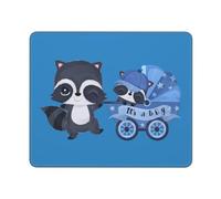 Tappetino per Mouse Cute Raccoon Mouse Pad Waterproof Mousepad Confortevole Desk Mat per Pc Mac Computer Portatile 25X30Cm