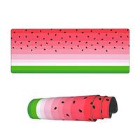 Tappetino per Mouse Cute Watermelon Slice Tappetino Mouse Grande Portatile Sottomano, per Computer, Gaming Mouse, Laptop, 80x30cm